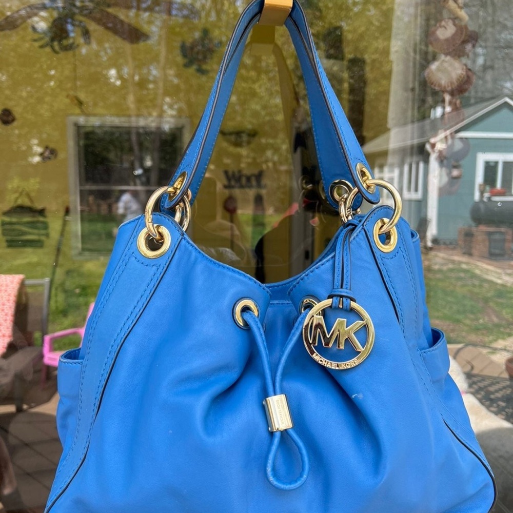 Michael Kors Bright Blue Shoulder Bag